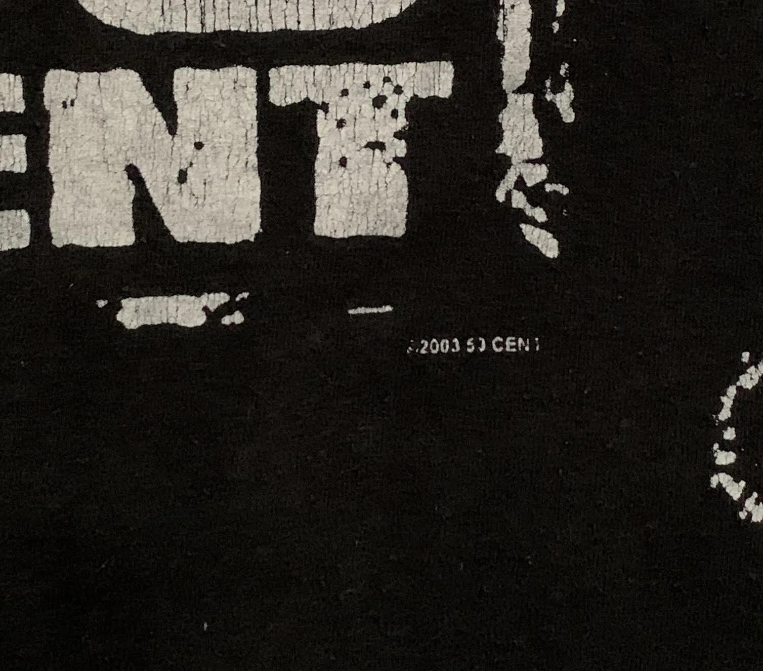 Vintage 50 Cent Bullet Hole T Shirt (Size L,Fits Smaller) — RootsBK